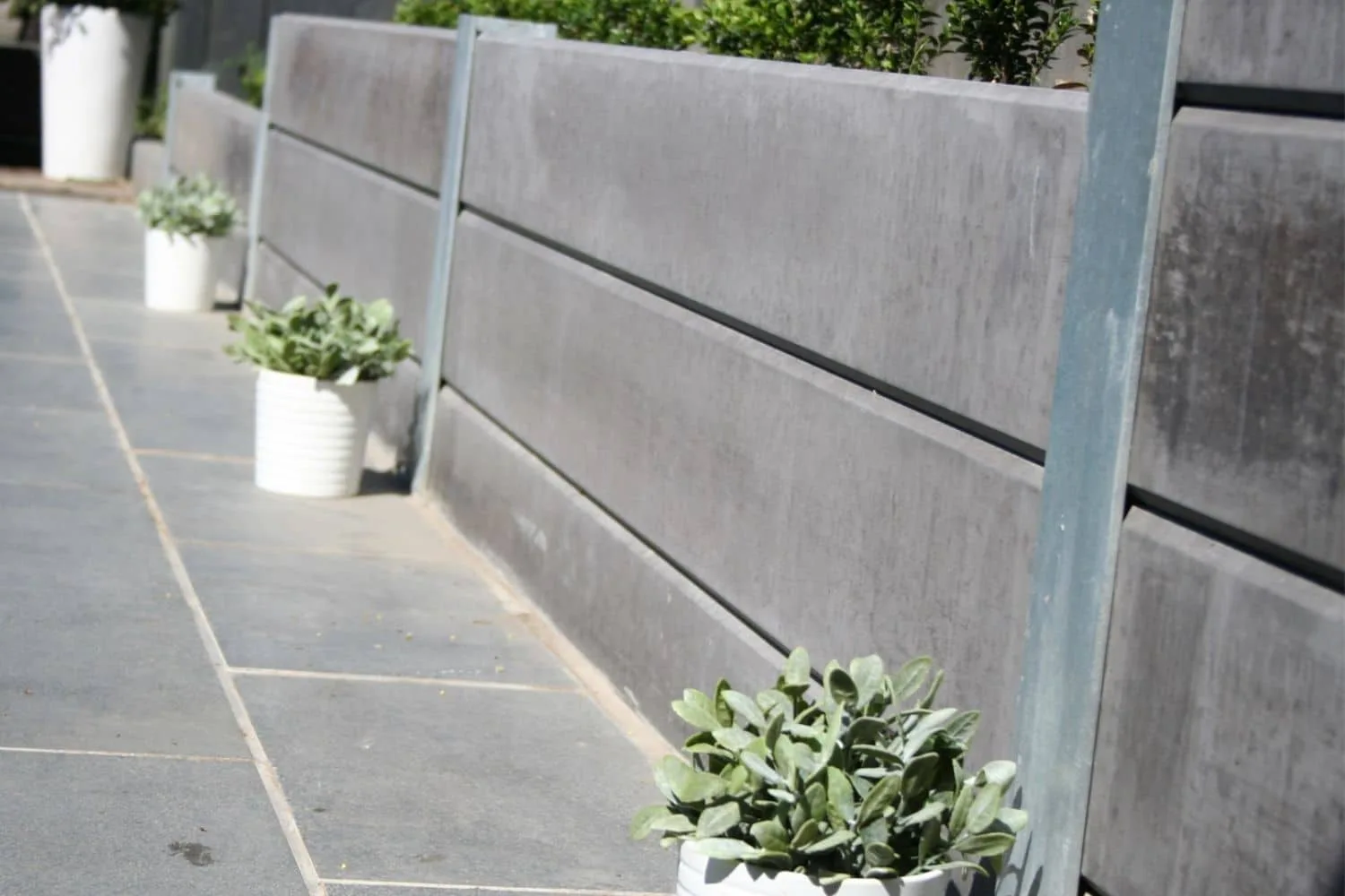 Concrete sleeper retaining wall project in Moreton Bay